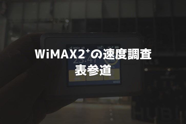 【WiMAX2⁺通信速度の計測調査】表参道