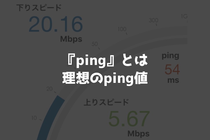 WiMAXの速度で重要な『ping値』とは