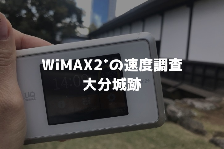 大分城跡WiMAX調査
